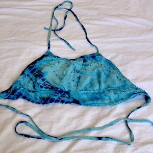 Raga good vibes tie dye halter neck crop top
